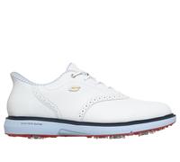 Skechers Men's Slip-ins Waterproof: GO GOLF Prestige Golf Shoes in White/Navy Blue, Size 11.5 | Leather/Synthetic/Textile, Arch Fit
