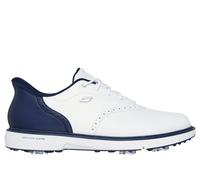 Skechers Men's Slip-ins Waterproof: GO GOLF Prestige Golf Shoes in White/Navy Blue, Size 12 | Leather/Synthetic/Textile, Arch Fit