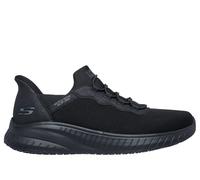 Skechers Men's Slip-ins Work: Squad Chaos SR - Stivig Slip-On Shoes in Black, Size 7 | Textile/Synthetic