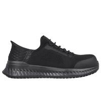 Skechers Men's Slip-ins Work: Tilido - Fletchit Sneaker in Black, Size 9.5 | Textile/Synthetic