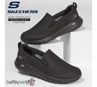 SKECHERS MENS SLIP-ON SHOES BLACK MEMORY FOAM TRAINERS NO LACES UK 7 9 10 11