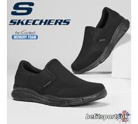 SKECHERS MENS SLIP-ON SHOES BLACK MEMORY FOAM TRAINERS SKETCHERS UK 7 9 10 13