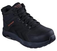 Skechers Men's Speed-Flex Trekker Nordown Work Shoes, Black Red Trim Textile/Synthetic, 8.5 UK