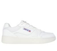 Skechers Men's Sport Court 2.0 - Crowne Sneaker in White, Size 8 | Leather/Synthetic/Textile