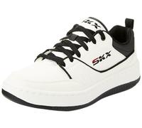 Skechers Men's Sport Court 92 Ottoman Trainers, White Duraleather/Black Trim, 11 UK
