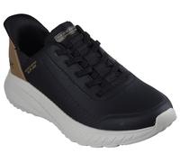 Skechers Men's Squad Chaos-Bungee Slip-ins Sneaker, Black, 9 UK