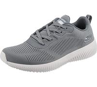Skechers Men's Squad Sneaker, Gray Mesh/Trim, 10 UK