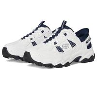 Skechers Men's Stamina at Hands Free Slip-in Sneaker, White/Navy, 7