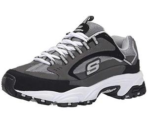 Skechers Men's Stamina Cutback Trainers, Charcoal Black, 10.5 UK Wide