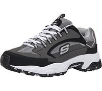 Skechers Men's Stamina Cutback Trainers, Charcoal Black, 8 UK Wide