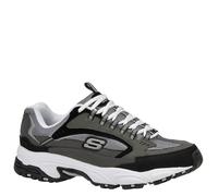 Skechers Men's Stamina Cutback Trainers, Dark Grey Black, 10 UK