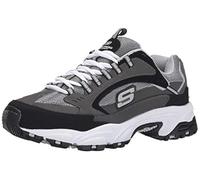 Skechers Men's Stamina Nuovo, Charcoal/Black, 16 Wide