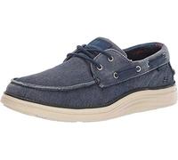 Skechers Men's Status 2.0- Lorano Boat Shoes, Navy Canvas, 7 UK