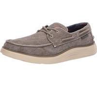 Skechers Men's Status 2.0- Lorano Boat Shoes, Taupe Canvas, 8.5 UK