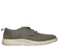 Skechers Men's Status 2.0 - Pexton Sneaker in Taupe, Size 9 | Textile/Leather/Other