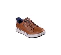 Skechers Men's Slip-ins Relaxed Fit: Sterling - Hansel Sneaker in Luggage, Size 12 | Leather/Synthetic/Textile