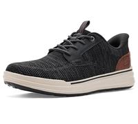 Skechers Men's Sterling Ramone Slip-On Sneakers, Black Knitted Mesh, 8 UK
