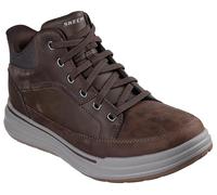 Skechers Men's STERLING ROGAN Boot, Brown Leather/Synthetic/Mesh, 10 UK