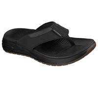 Skechers Mens Street Retro Jogger Tate Flip Flops - Black Nylon - 13