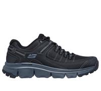Skechers Men's Summits All-Terrain - Upper Draft Sneaker in Black/Charcoal, Size 10 | Synthetic/Textile