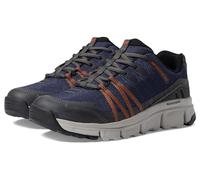 Skechers Men's Summits at Trainers, Navy Synthetic/Textile/Orange Trim, 5.5 UK
