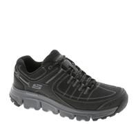 Skechers Men's Summits At Upper Draft Trainers, Black Synthetic/Mesh/Charcoal Trim, 11 UK