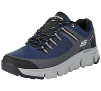 Skechers Men's Summits at Upper Draft Trainers, Navy Synthetic/Mesh/Gray Trim, 10 UK