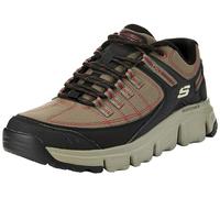 Skechers Men's Summits at Upper Draft Trainers, Olive Synthetic Mesh Black Trim, 7 UK