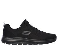 Skechers Men's Summits - Brisbane Sneaker in Black, Size 10 | Textile/Synthetic, Vegan, Machine Washable