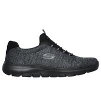 Skechers Men's Summits - Forton Sneaker in Black, Size 9.5 Wide | Textile/Synthetic, Machine Washable