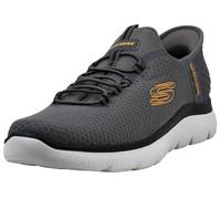 Skechers Men's Summits - High Range Slip-in Sneaker, Charcoal/Orange, 10 Wide