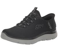 Skechers Men's Summits High Range Slip-In Trainers, Black Mesh/Charcoal, 12 UK