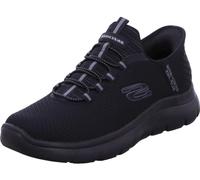 Skechers Men's Summits High Range Slip-On Sneakers, Black Mesh/Trim, 8 UK
