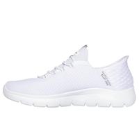 Skechers Men's Summits High Range Slip-On Sneakers, White Mesh/Trim, 8 UK