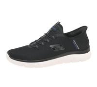 Skechers Men's Summits HIGH Range Sneaker, Black Mesh/Trim, 8 UK