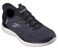 Skechers Men's Summits Key Pace Hands Free Slip-in Loafer, Black/Black, 10.5 UK Wide
