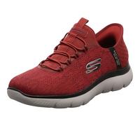Skechers Men's Summits Key Pace Hands Free Slip-in Loafer, Red/Black, 8 UK