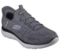 Skechers Men's Summits Key Pace Hands Free Slip-in Loafer, Charcoal/Black, 6 UK Wide