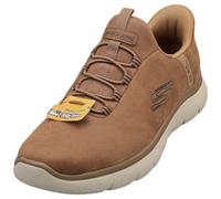 Skechers Men's Summits KORLO Trainers, Whiskey Performtex/Trim, 8 UK | Slip-ins Hands Free, Air-Cooled Memory Foam, Vegan, Machine Washable, Bungee Lace