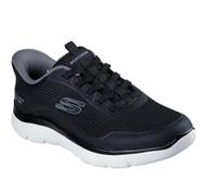 Skechers Men's Summits Leyter Hands Free Slip-in Shoes, Black/White, 6.5