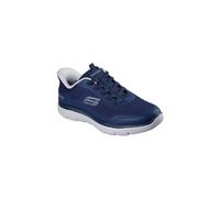 Skechers Men's Summits Leyter Trainers, Navy Mesh/Blue Pu, 9 UK