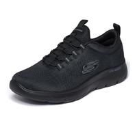 Skechers Men's Summits Louvin Trainer, Black, 7.5 UK | Casual, Memory Foam, Machine Washable, Bungee Slip-On, Engineered Mesh