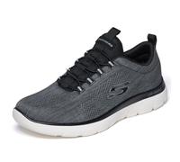 Skechers Trainers Summits Louvin – Black Mesh/PU, White Trim – UK 11