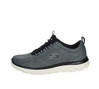 Skechers Men's Summits Louvin Loafer, BKW Black White, 7.5 UK