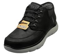 Skechers Men's Summits Siegul Slip-On, Black Suede/Charcoal Trim, 6 UK