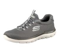 Skechers, Men's, Summits, Sneaker, Charcoal, Mesh, Trim, UK, 8, 5