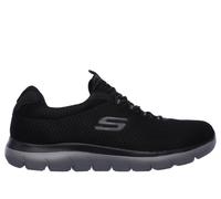 Skechers Men's Summits Sneaker in Black/Charcoal, Size 11 | Textile/Synthetic, Vegan, Machine Washable