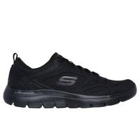 Skechers Men's Summits - South Rim Sneaker in Black, Size 6.5 | Leather/Textile/Synthetic
