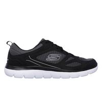 Skechers Men's Summits South Rim Trainers, Black Leather/Mesh/White Trim, 9 UK