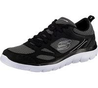 Skechers Men's Summits South Rim Trainer, Black/White, 7 UK